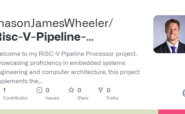 GitHub - MasonJamesWheeler/Risc-V-Pipeline-Processor: Welcome To My ...