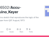 Github Nick6502 Accu Arduino Keyer An Arduino Sketch That Reproduces