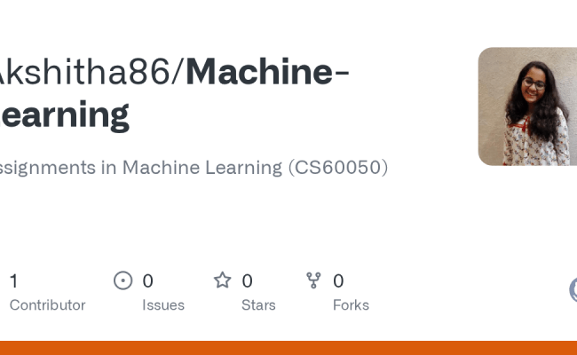 GitHub - Akshitha86/Machine-Learning: Assignments In Machine Learning ...