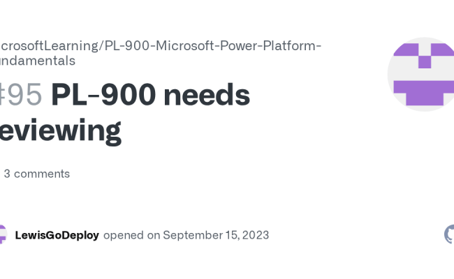 PL-900 Needs Reviewing · Issue #95 · MicrosoftLearning/PL-900-Microsoft ...