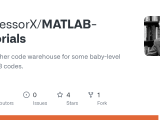 Github Professorx Matlab Tutorials Yet Another Code Warehouse For