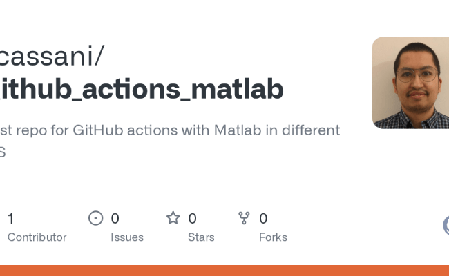 GitHub - Rcassani/github_actions_matlab: Test Repo For GitHub Actions ...