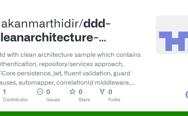 GitHub - Hakanmarthidir/ddd-cleanarchitecture-template: Ddd With Clean ...