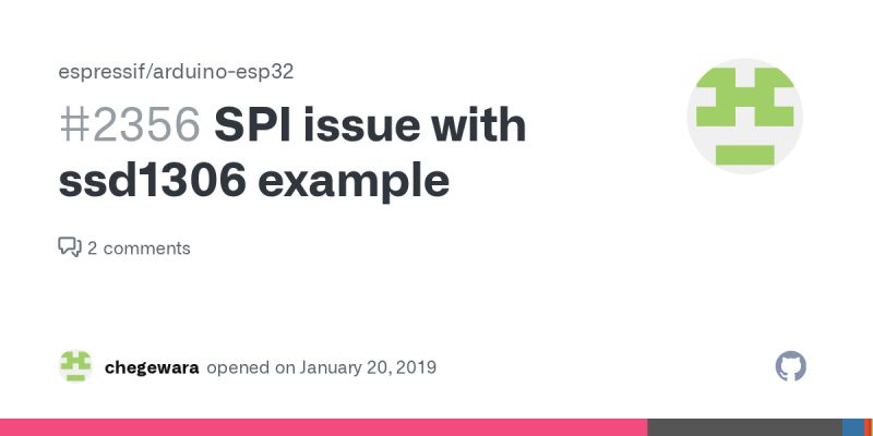 Spi Issue With Ssd1306 Example Issue 2356 Espressif Arduino Esp32 - Best Mountain Arts in HD
