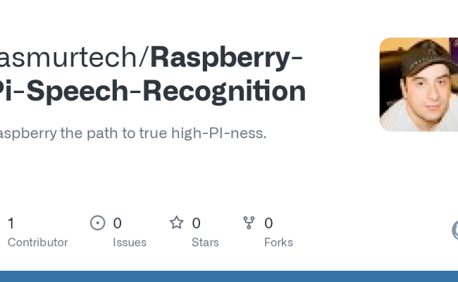 GitHub - Rasmurtech/Raspberry-Pi-Speech-Recognition: Raspberry The Path ...