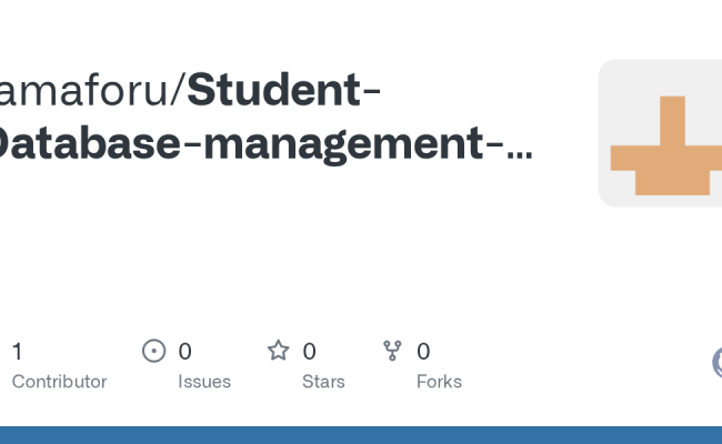GitHub - Ramaforu/Student-Database-management-system-in-python