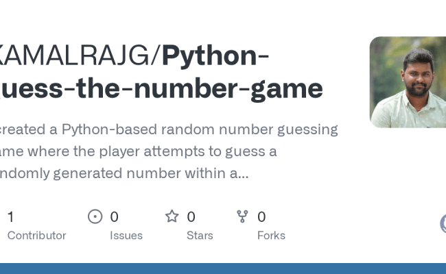 GitHub - KAMALRAJG/Python-guess-the-number-game: I Created A Python ...
