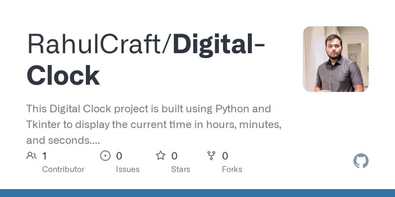 Github Sk Tripathi Digital Clock Using Python - Download Creative Geometric Photo | HD