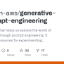 GitHub - Build-on-aws/generative-ai-prompt-engineering: Sample Code ...