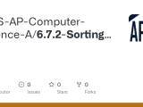 Github Mhs Ap Computer Science A 6 5 1 Insertion Sorting Objects