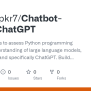 GitHub - Swaroopkr7/Chatbot-using-ChatGPT: The Objective Is To Assess ...