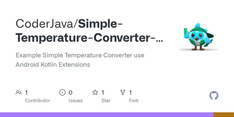 Github Imaloksharma Temperature Converter Android Temperature Converter Android Is A Simple - Best Dark Arts in Mobile