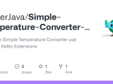 Github Coderjava Simple Temperature Converter With Android Kotlin