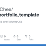 GitHub - CheekyChee/nextjs_portfolio_template: Based On NextJS And TailwindCSS