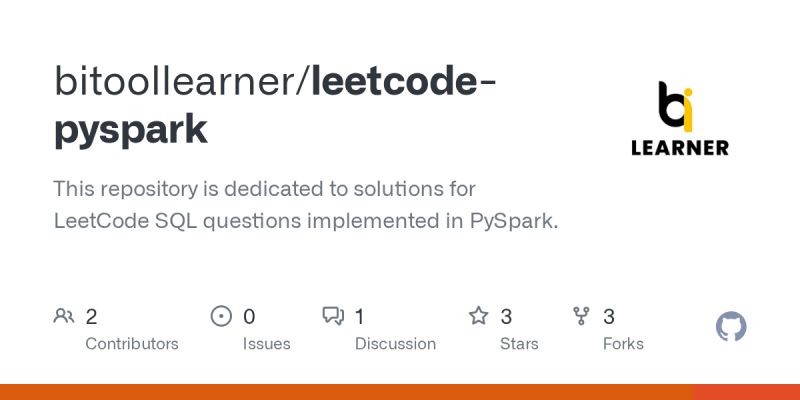 Github Viswavishu Advanced 50 Key Pyspark Questions From Leetcode - Best Light Patterns in Mobile