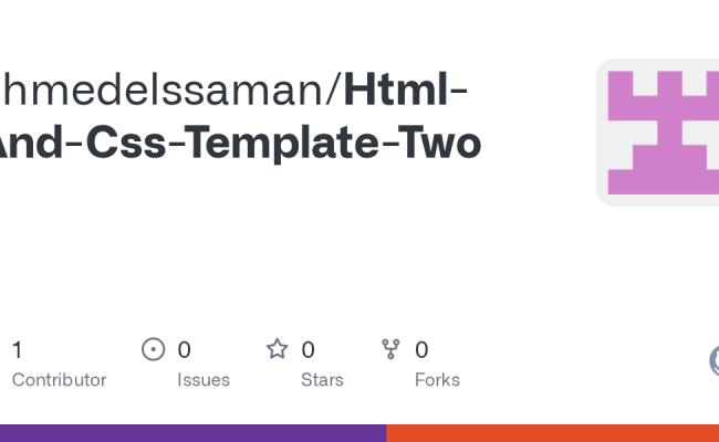 GitHub - Ahmedelssaman/Html-And-Css-Template-Two
