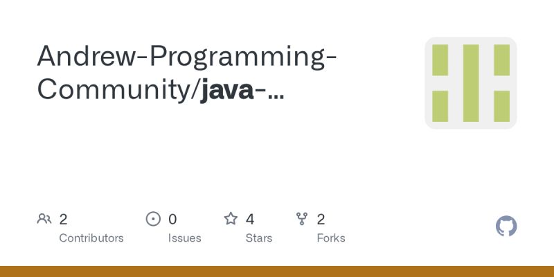 Github Andrewlaing Startingjava Programming Challenges From The Two - Download Stunning Colorful Image | HD