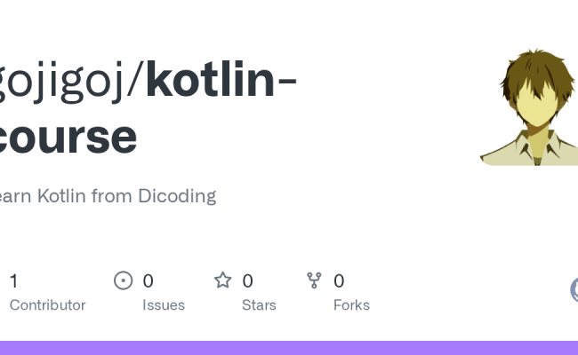 GitHub - Gojigoj/kotlin-course: Learn Kotlin From Dicoding