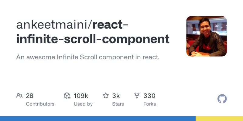 Github React Infinite Scroll React Infinite Scroll A Simple React - Best Landscape Textures in 8K