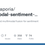 GitHub - Soujanyaporia/multimodal-sentiment-analysis: Attention-based ...