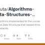 GitHub - MarcoRuta/Algorithms-and-Data-Structures-Exercises: A Bunch Of ...