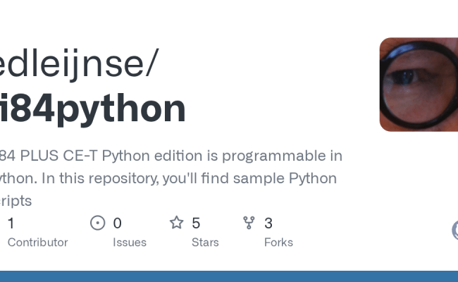 GitHub - Edleijnse/ti84python: TI84 PLUS CE-T Python Edition Is ...
