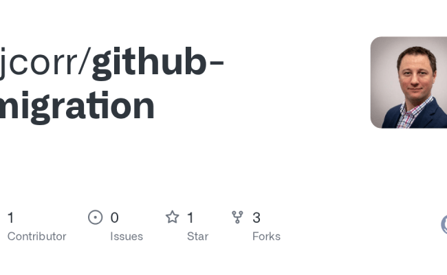 GitHub - Tjcorr/github-migration