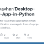 GitHub - Ganeshkavhar/Desktop-Notifier-App-in-Python: A Desktop ...