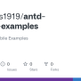 GitHub - Miracles1919/antd-mobile-examples: Ant Design Mobile Examples