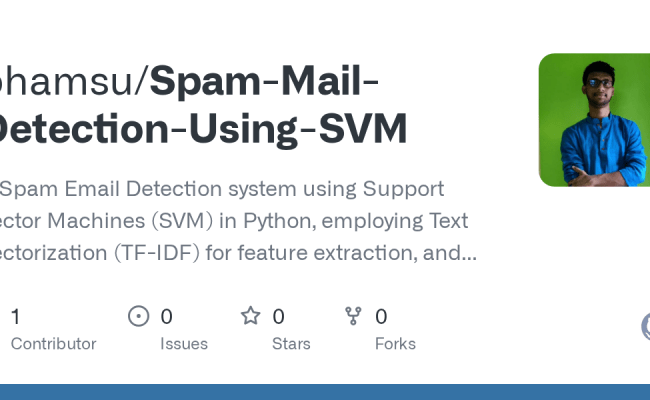 GitHub - Bhamsu/Spam-Mail-Detection-Using-SVM: A Spam Email Detection ...