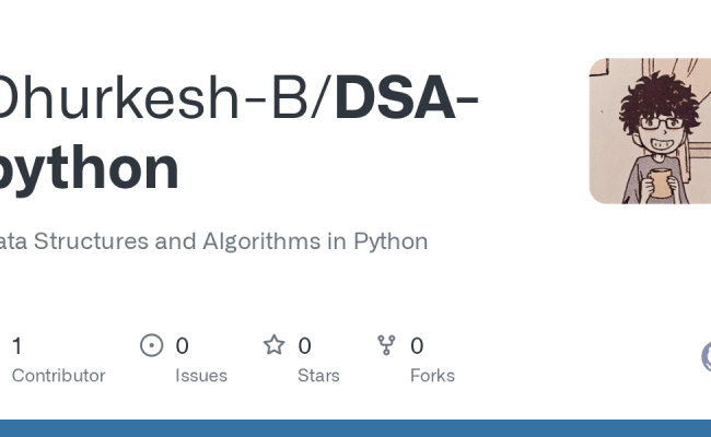 GitHub - Dhurkesh-B/DSA-python: Data Structures And Algorithms In Python