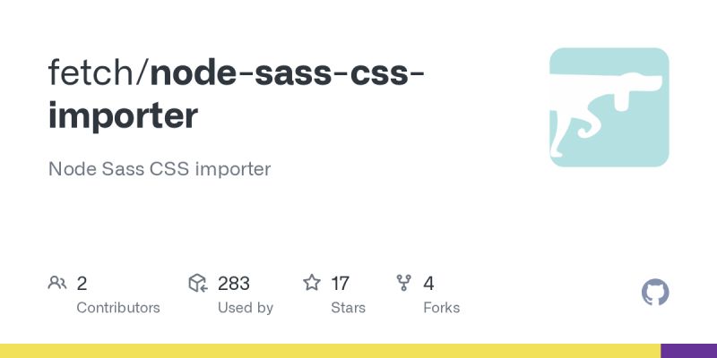 GitHub - fetch/node-sass-css-importer: Node Sass CSS importer