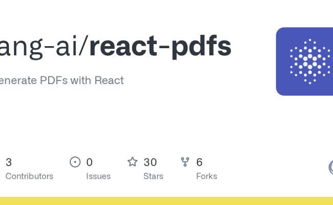 GitHub - Lang-ai/react-pdfs: Generate PDFs With React