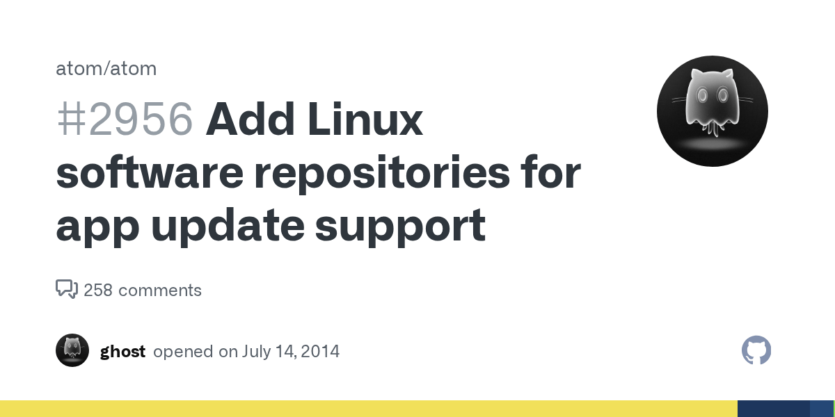 Add Linux Software Repositories For App Update Support Issue 2956 Atom Atom Github