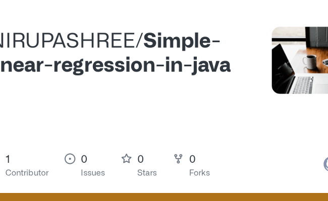 GitHub - NIRUPASHREE/Simple-linear-regression-in-java