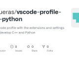 Github Jpiqueras Vscode Profile Cpp Python An Vs Code Profile With