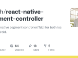 Github Csath React Native Segment Controller A React Native Segment