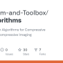 GitHub - Algorithm-and-Toolbox/CS-algorithms: Reconstruction Algorithms ...
