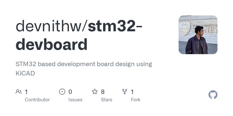 Github Devnithw Stm32 Devboard Stm32 Based Development Board Design Using Kicad - High Quality Colorful Wallpaper - Full HD