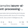 GitHub - Azure-Samples/azure-ai-document-processing-samples: A ...