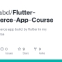GitHub - TarekAlabd/Flutter-Ecommerce-App-Course: It's An E-commerce ...