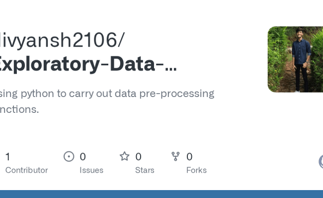 GitHub - Divyansh2106/Exploratory-Data-Analysis-Part-1: Using Python To ...