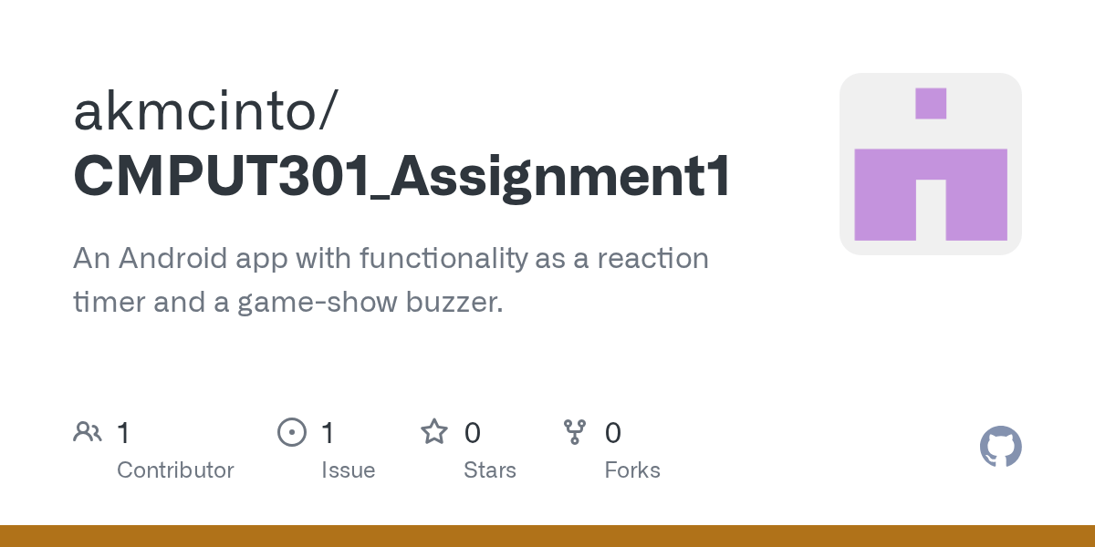 Also please click brennanmoymedia above to see some of our other great apps! Github Akmcinto Cmput301 Assignment1 An Android App With Functionality As A Reaction Timer And A Game Show Buzzer