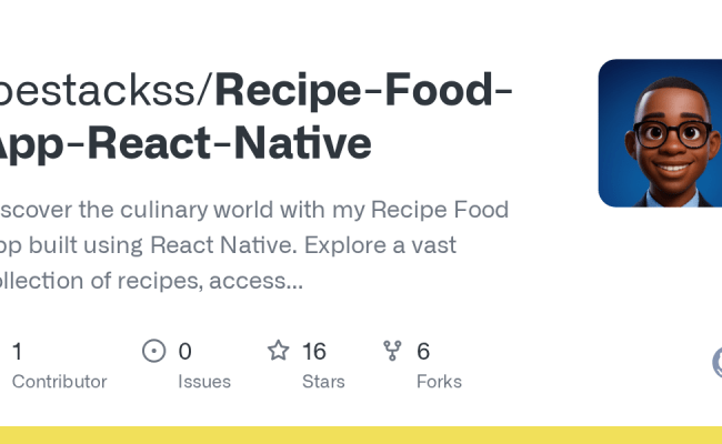 GitHub - Joestackss/Recipe-Food-App-React-Native: Discover The Culinary ...