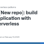[New Repo]: Build Web Application With AWS Serverless · Issue #1070 ...