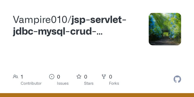 Github Vampire010 Jsp Servlet Jdbc Mysql Crud Example - Download Beautiful Colorful Illustration | Full HD