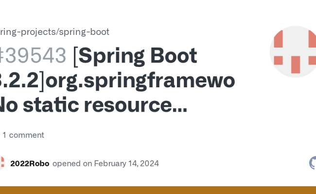 [Spring Boot 3.2.2]org.springframework.web.servlet.resource ...