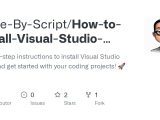 Github Code By Script How To Install Visual Studio Code Step By Step