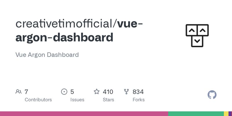 Github Admin Dashboards Vue Dashboard Argon Vue Dashboard - Colorful Illustrations - Professional Full HD Collection