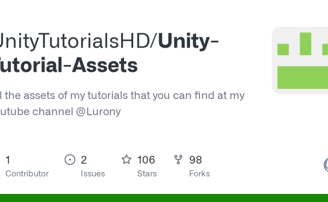 GitHub - UnityTutorialsHD/Unity-Tutorial-Assets: All The Assets Of My ...